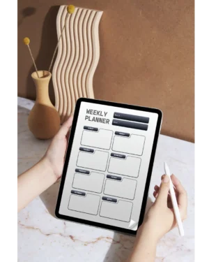 Minimalist Printable Weekly Planner & Digital Daily Schedule Template