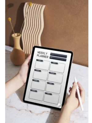 Minimalist Printable Weekly Planner & Digital Daily Schedule Template