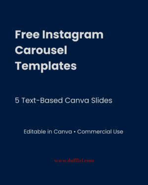 Free Instagram Carousel Canva Template (5 Slides)