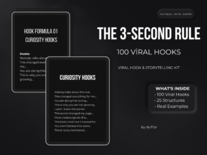 Viral Faceless Content Guide – 100 Viral Hooks, Storytelling & CTA System (TikTok, Reels, Shorts)