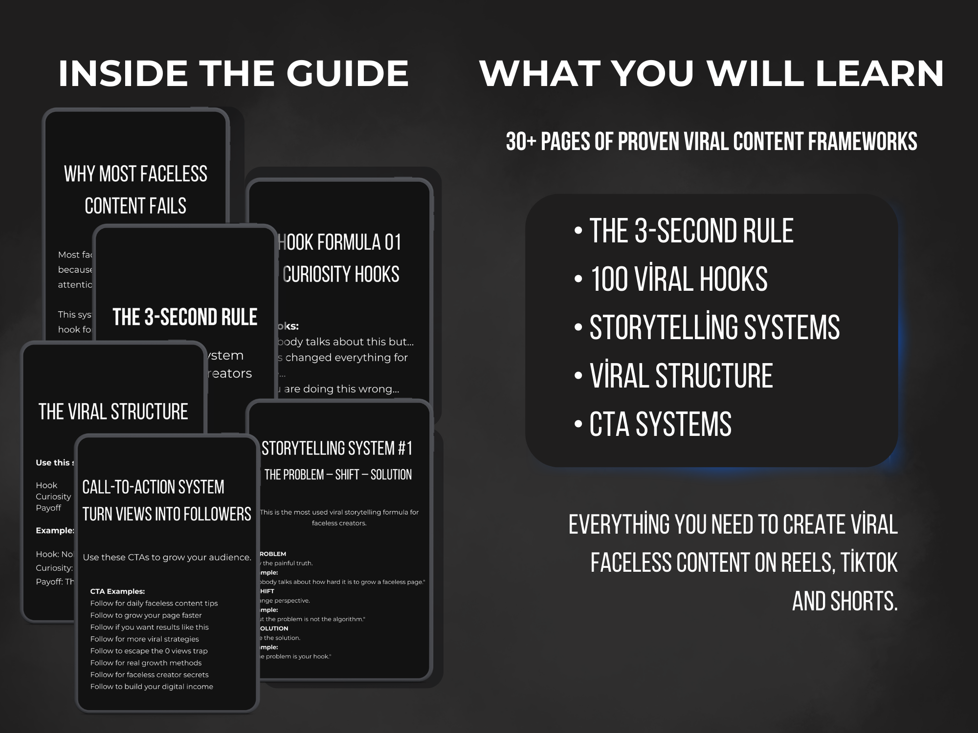 Viral Faceless Content Guide – 100 Viral Hooks, Storytelling & CTA System (TikTok, Reels, Shorts) - Image 4